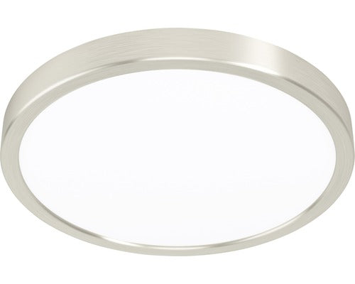 Panou Cu Led Integrat Fueva5 20w 2500 Lumeni Ø28, 5 Cm, Montaj Aplicat, Lumina Neutra, Alb/nichel Mat
