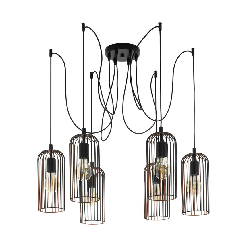 Lustra Interior Eglo Roccamena, 6 x E27 max 60W, IL-4549643