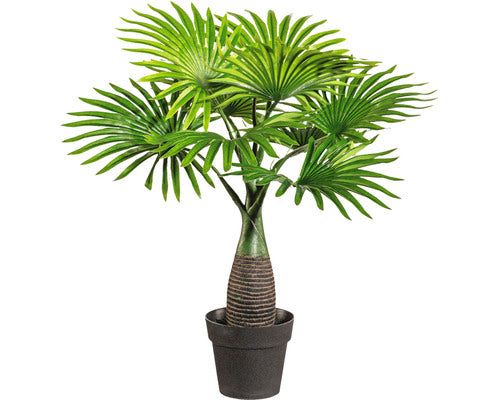 Palmier Artificial Mini Washingtonia In Ghiveci H 45 Cm Verde