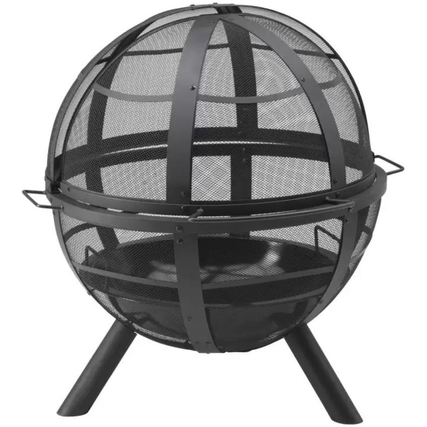 Semineu terasa ball of fire Grillchef, negru