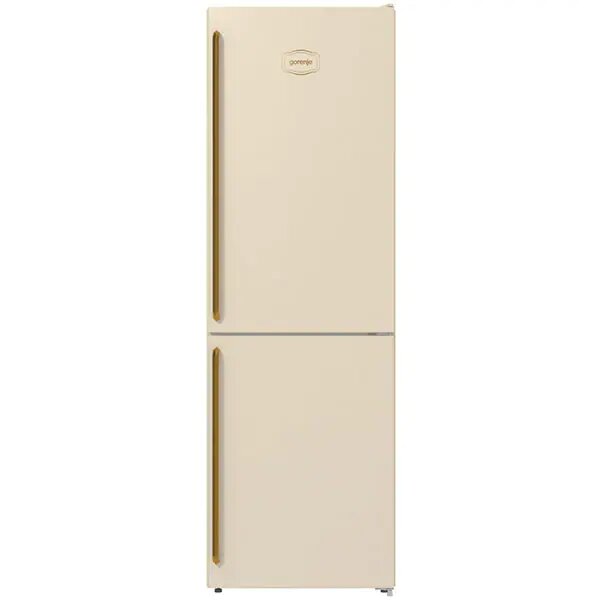 Combina frigorifica Gorenje NRK6192CLI, No Frost Plus, 300 l, H 185 cm, Clasa E, crem