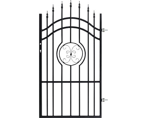 Poarta Pietonala Polbram Nedeia Otel Galvanizat 180-200x90 Cm Deschidere Dreapta Negru