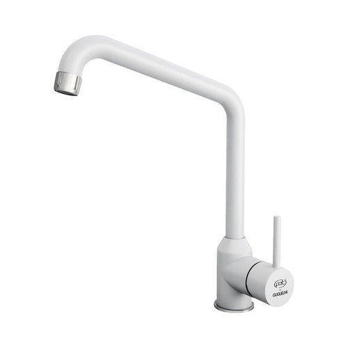 Baterie bucatarie monocomanda Impact, pipa inalta, cartus cu disc ceramic 40 mm, aerator, gri granit deschis