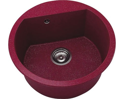 Chiuveta Bucatarie Rotunda FAT Avangard 223 Ø51 cm, Marmura Compozita Silver Violet