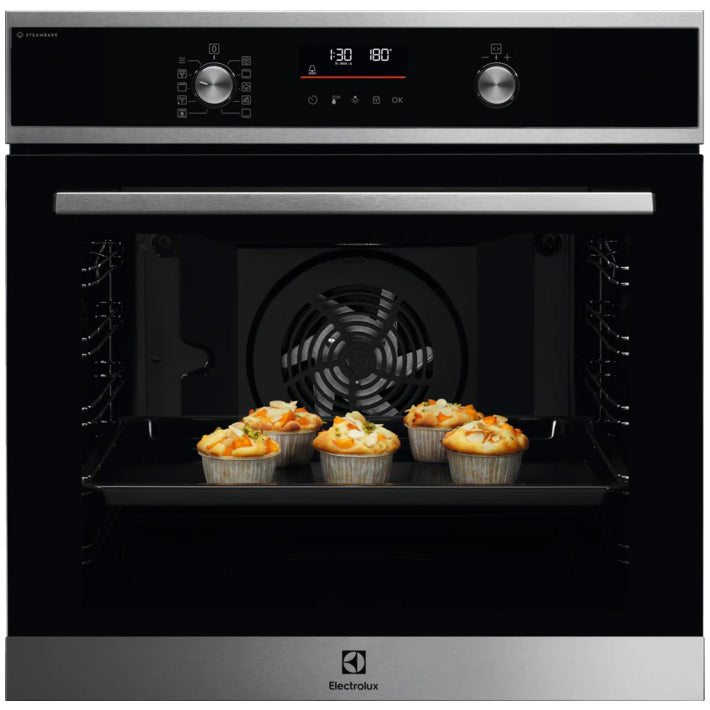 Cuptor incorporabil Electrolux EOD6P66X, Electric, 72 l, Autocuratare pirolitica, SteamBake, Grill, Timer cu display electronic, Clasa A+, Inox antiamprenta