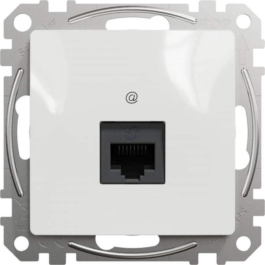 Priza Rj45, Schneider Electric, Incastrabila, Alb