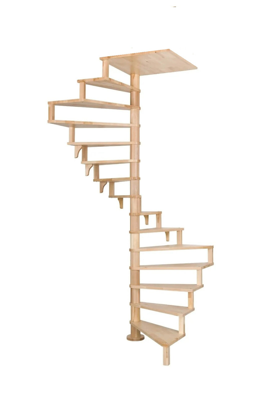 Scara Square Luxe de Interior Fag Ø 140 cm cu Palier
