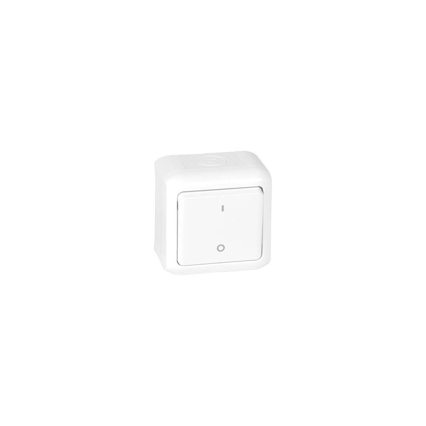 Comutator bipolar pentru exterior Legrand Forix, IP44, alb 782366