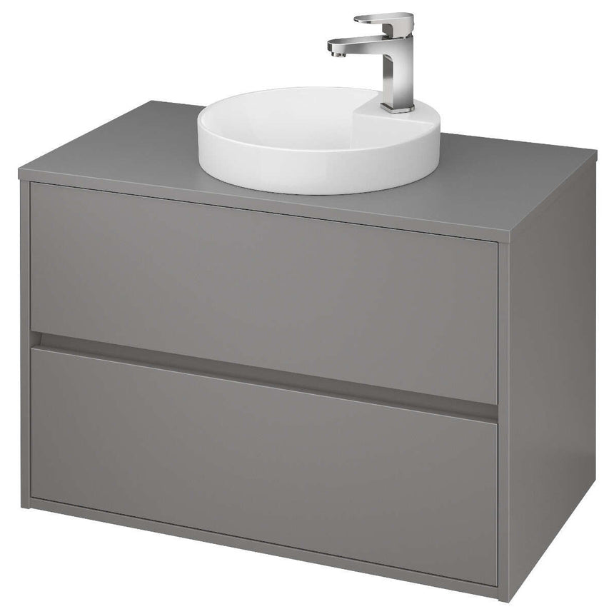 Dulap de baie gri mat Cersanit Crea pentru lavoar Crea 80 Cersanit, 794x553x447 mm