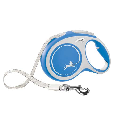 Lesa caini, New Comfort, Flexi, pana la 50 kg, marime L, 8 metri, Albastru