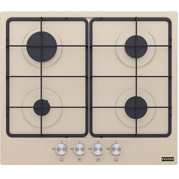Plita incorporabila Franke FHSM 604 4G OA E, Gaz, 4 Arzatoare, Aprindere electronica, Valva de siguranta, Arzatoare si gratare fonta, 60 cm, Avena