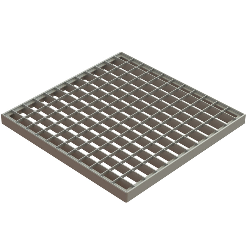 Gratar din otel zincat, VODALAND, pentru camin scurgere Base, patrat, A15, 400x400