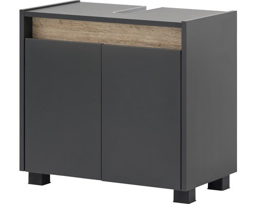 Baza Lavoar Cosmo WBU570, 2 Usi, PAL, 56,9 cm, Antracit Perlat