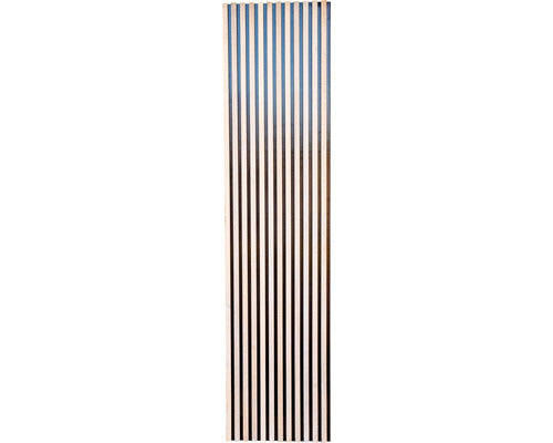 Panou Riflaj Decorativ Estetica Stejar Masiv Alb 3,4x60x250 Cm