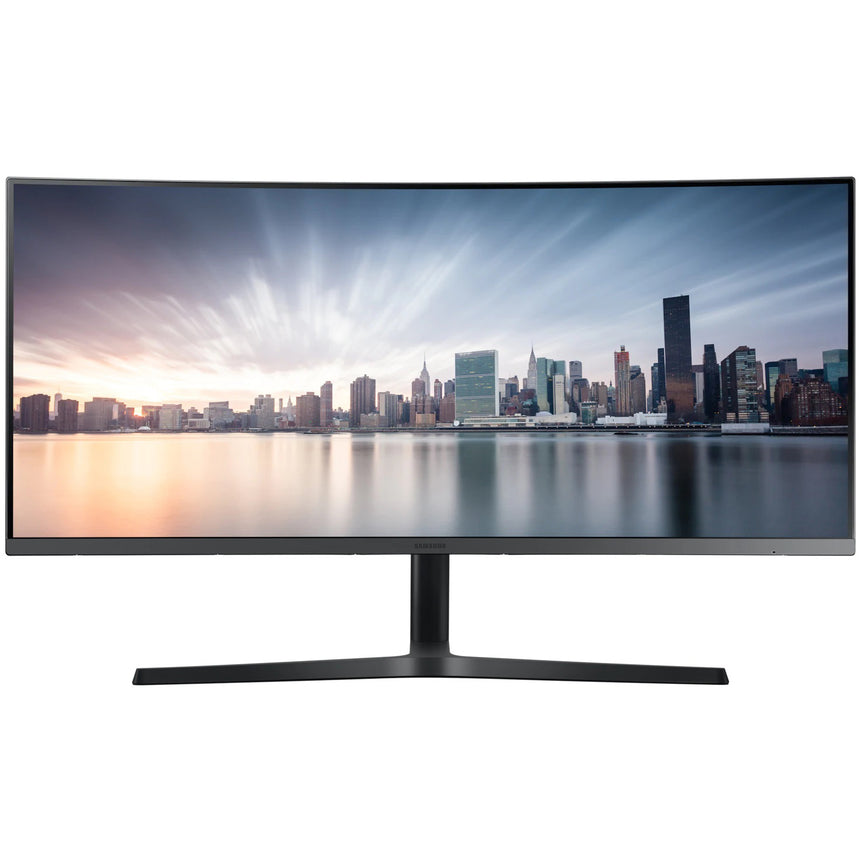 Monitor curbat LED VA Samsung 34", UltraWide QHD, DisplayPort, 100Hz, FreeSync, Vesa, Negru, LC34H890WGUXEN