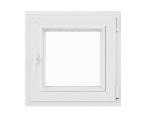 Fereastra Pvc Termopan 4 Camere 75x75 Cm Alba Dreapta Deschidere Simpla
