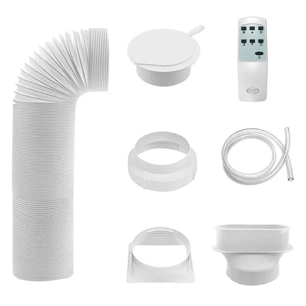 Aparat de aer conditionat mobil Argo Swan, 8000 BTU, Telecomanda, Display, Clasa A, Filtru lavabil, Auto restart, Dezumidificare, Timer, Functia Sleep, Tub evacuare inclus