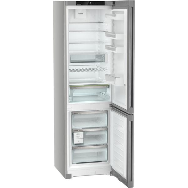 Combina frigorifica Liebherr CNsfd 5723, 371 l, NoFrost, EasyFresh, DuoCooling, EasyTwist-Ice, BluPerformance, Clasa D, 201.5 cm, Inox