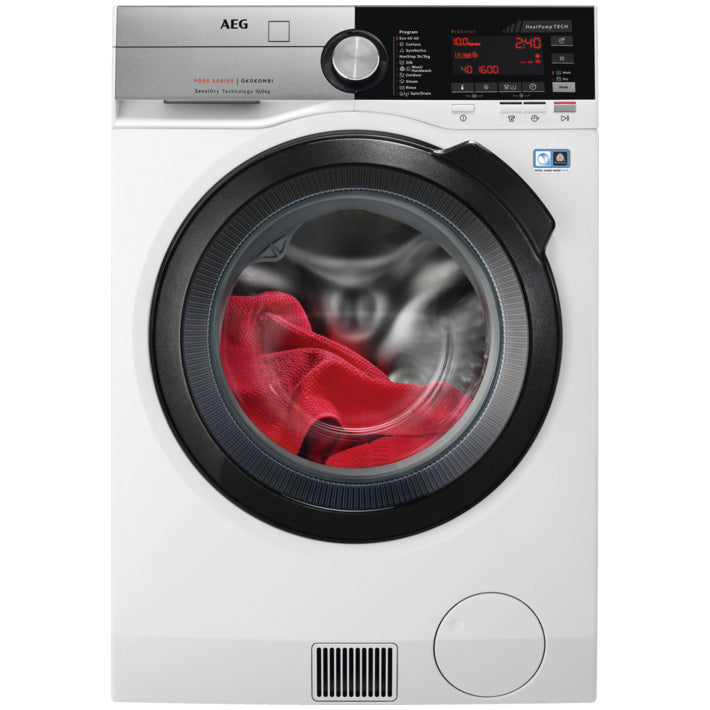 Masina de spalat rufe cu uscator AEG L9WBCN61B, Spalare 10 kg, Uscare 6 kg, 1600 rpm, Clasa C, Motor OKOInverter, Control touch, DualSense, ProSteam, ProSense, Alb