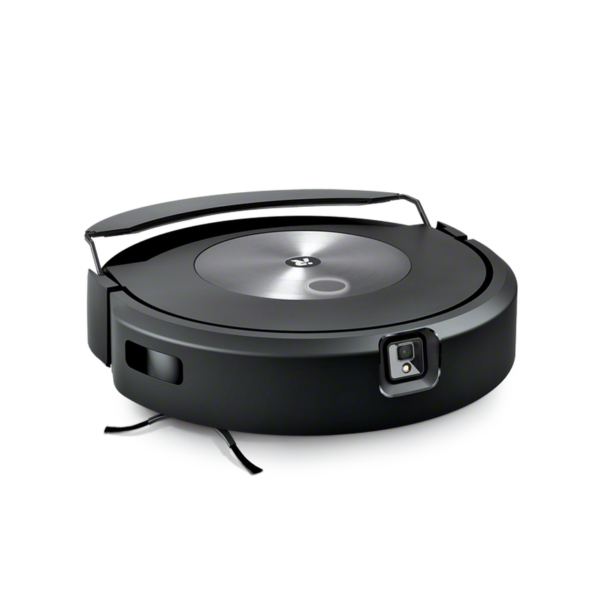 Robot aspirator cu mop iRobot Roomba Combo J7158, 26Wh, mop cu ridicare/coborare automata, camera frontala, evita obstacole, control aplicatie, 10 harti, bariere virtuale, WiFi, Alexa&Google, senzori scari, gri