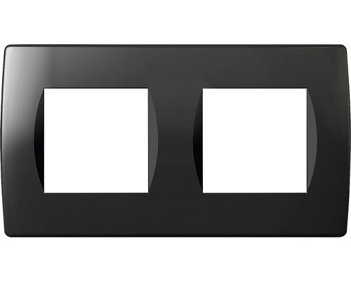 Rama Aparataje Tem Soft 2x2 Module, Negru