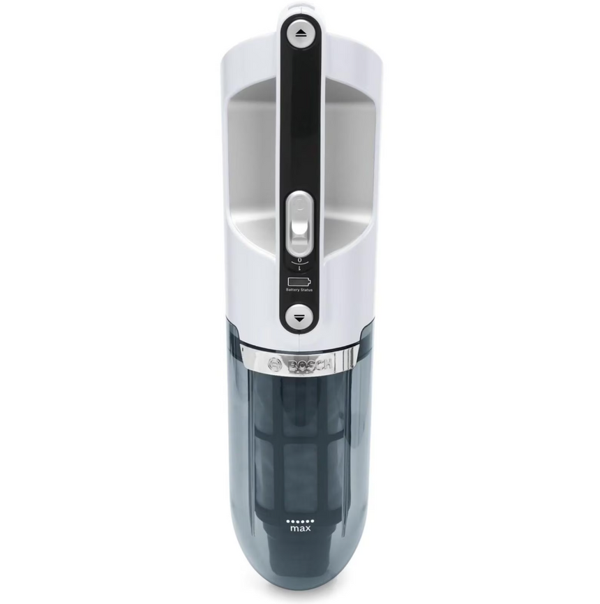 Aspirator Vertical Bosch Flexxo Serie 4 BBH32551, 2 în 1, Acumulator 25.2V, Autonomie 55 min, 0.4 L, Alb