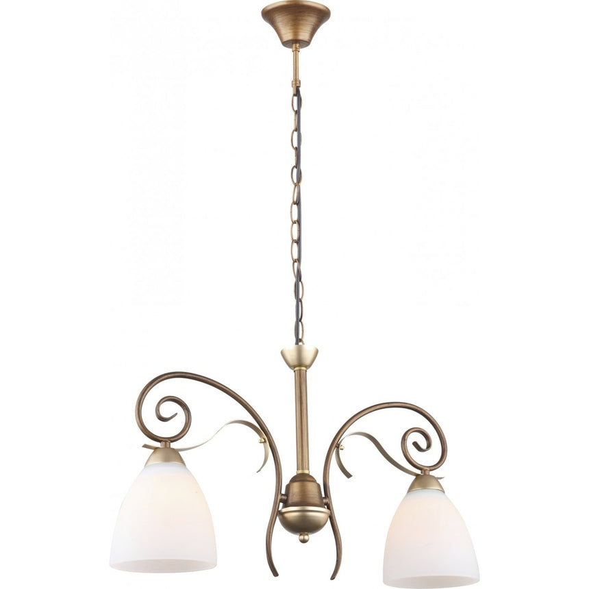 Lustra Nobile KL6401, 2xE27, alba+bronz, IP20, Klausen