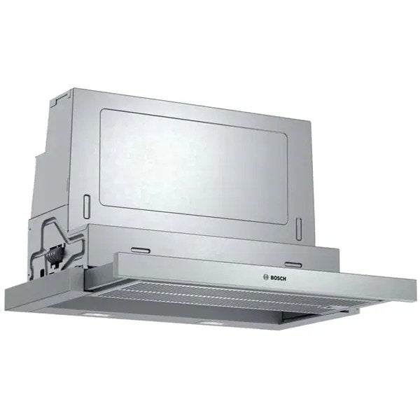 Hota incorporabila Bosch DFS067A51, Putere de absorbtie 728 mc/h, EcoSilence Drive, 4 trepte de putere, 60 cm, Inox