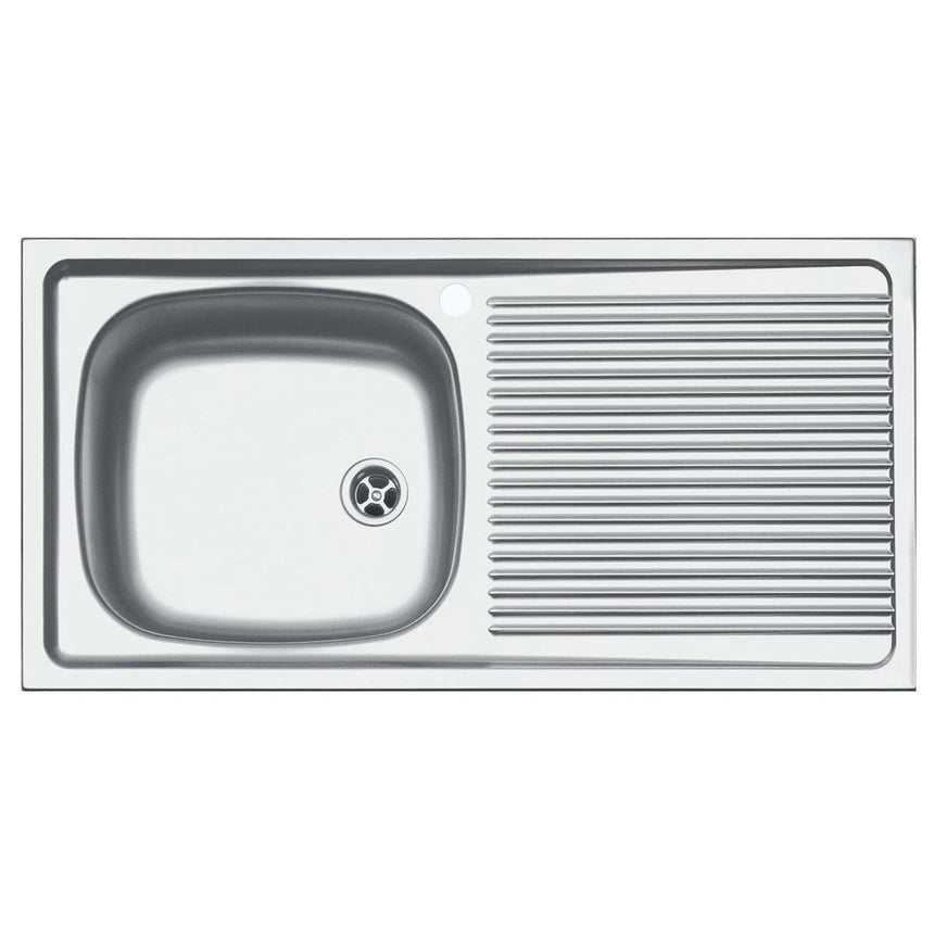 Chiuveta bucatarie Franke ESN 611-86 DR, 86x43.5cm, picurator dreapta, include ventil de 2”, mastic si cleme de fixare, Inox