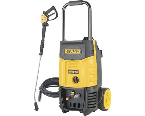 Aparat de spalat cu presiune DeWalt DXPW001, 2300 W, debit 540 l/h, presiune 130 bar, motor inductie, functie auto-amorsare, include: pistol inalta presiune + lance cu duza rotativa reglabila de presiune inalta si joasa + furtun presiune 8 m