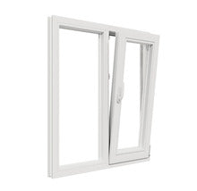 Fereastra PVC Termopan 4 Camere 100x120 cm Alba Fixa Deschidere Dubla Dreapta