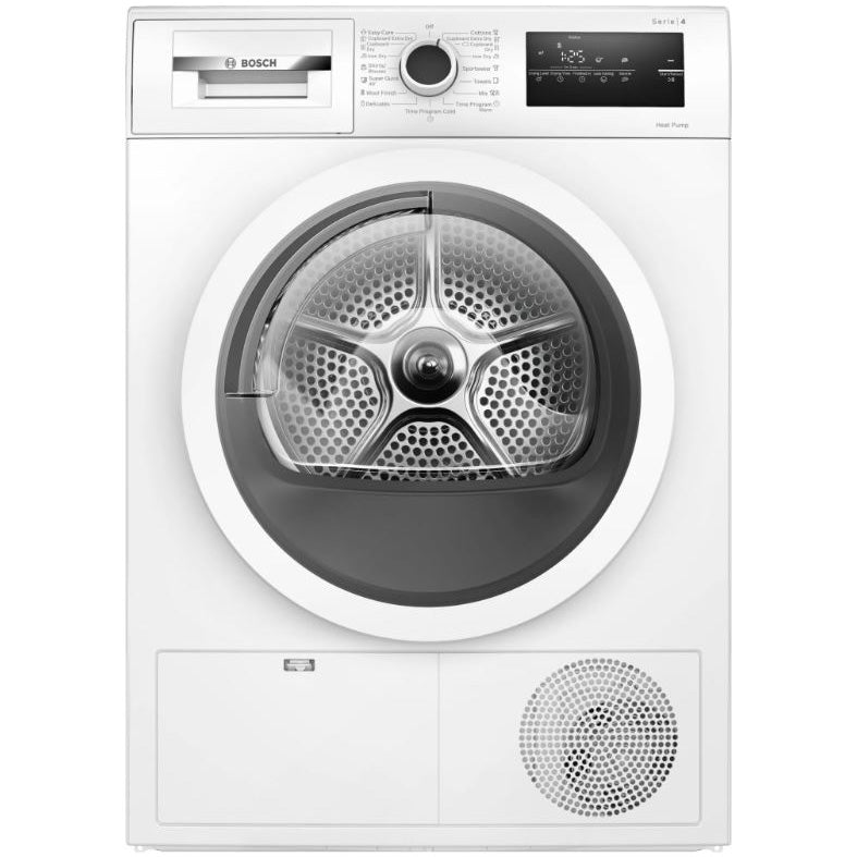 Uscator de rufe Bosch WTH85205BY, Pompa de caldura, 7 kg, 15 programe, AutoDry Technology, Clasa A++, Alb
