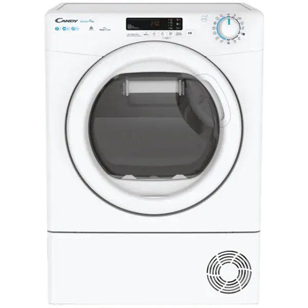 Uscator de rufe Slim Candy CSO4H7A2DE-S, Pompa de caldura, 7 kg, Clasa E, 14 programe, Wi-Fi, Alb