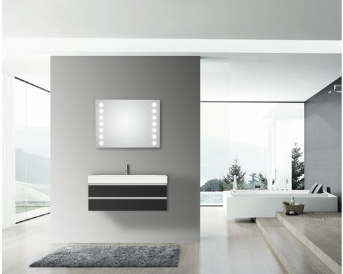 Oglinda baie cu iluminare LED DSK Silver Hollywood 80x60 cm IP 24