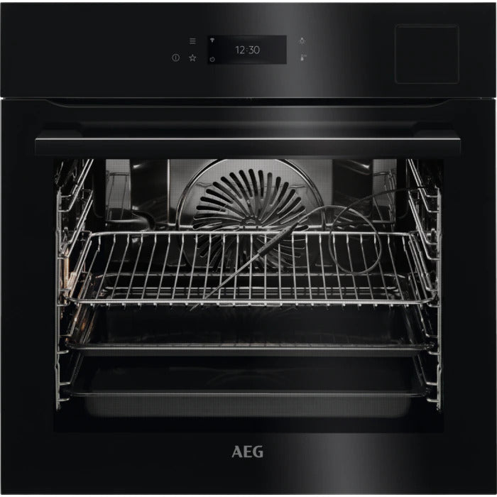 Cuptor incorporabil AEG BSE798380B, Electric, 70 l, Autocuratare abur, SteamPro, SousVide, Control touch, Timer electronic, Grill, Conectivitate WiFi, Clasa A++, Negru
