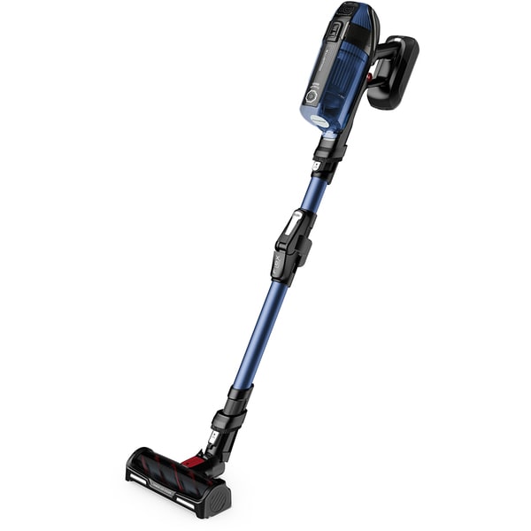 Aspirator vertical Rowenta X-Force Flex 12.60 Aqua RH98C0WO, 320 W, 0.9 l, Autonomie 45 minute, Albastru/Negru