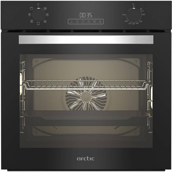 Cuptor incorporabil Arctic ARVIE1430BM, Electric, 71 l, Autocuratarea catalica, Timer digital, Grill, Clasa A, Negru