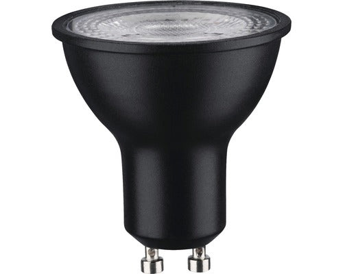 Bec Led Spot Paulmann Gu10 7w 460 Lumeni 12v, Lumina Calda, Negru