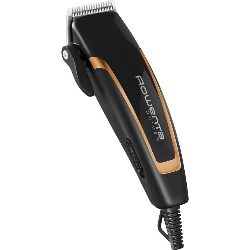 Aparat de tuns Rowenta Driver Copper Collection, 3000 RPM, 4 piepteni, 1-12 mm, Negru/Maro