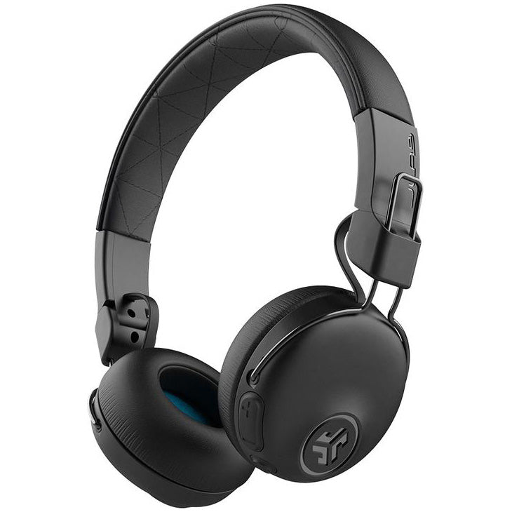 Casti Audio On Ear pliabile JLAB Studio, Wireless, Bluetooth, Noise cancelling, Microfon, Autonomie 34 ore, Negru