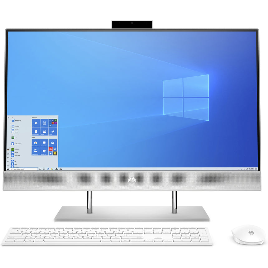 Sistem All-in-One HP 27-dp1004nq cu procesor AMD Ryzen™ 7 4700U pana la 4.10 GHz, 27", Full HD, IPS, 16GB DDR4, 512GB SSD, AMD Radeon™ Graphics, Windows 10 Home