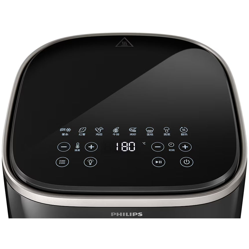 Friteuza cu aer cald Seria 3000 Airfryer XL HD9257/80, 1kg, 5.6l, 1700W, Negru-argintiu