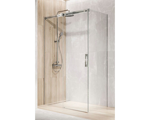 Perete frontal dus Radaway Espera KDJ, 60x200 cm, dreapta, sticla securizata transparenta, profil crom