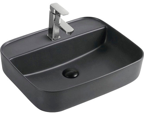 Lavoar Ceramic, Rectangular 50x39,5 cm, Montaj pe Blat, Negru Mat, C2009MB