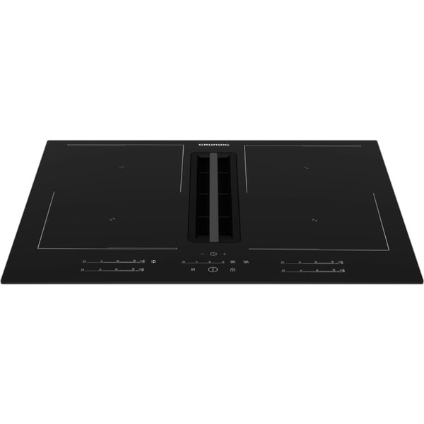 Plita Incorporabila cu Hota Integrata GRUNDIG GIEH634480P, Inductie, 4 Arzatoare, Touch Control, Negru
