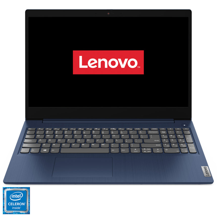 Laptop Lenovo IdeaPad 3 15IGL05 cu procesor Intel® Celeron® N4120 pana la 2.60 GHz, 15.6'', HD, 4GB, 256GB SSD, Intel UHD Graphics 600, Free DOS, Abyss Blue