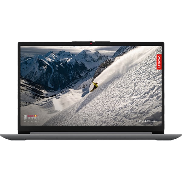 Laptop LENOVO IdeaPad 1 15ALC7, AMD Ryzen 7 5700U pana la 4.3Ghz, 15.6" Full HD, 12GB, SSD 512GB, AMD Radeon Graphics, Free DOS, Gri