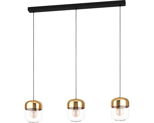 Lustra Maryvilla E27 Max. 3x40w, Auriu/negru