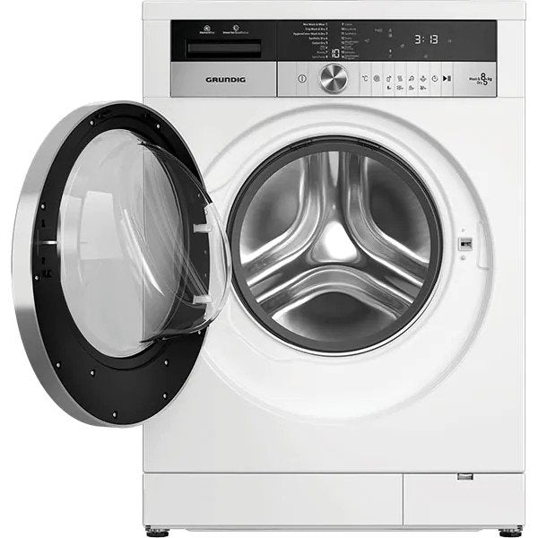 Masina de spalat rufe frontala cu uscator GRUNDIG GWD68P408C, 8/5 kg, 1400rpm, Clasa D, Alb