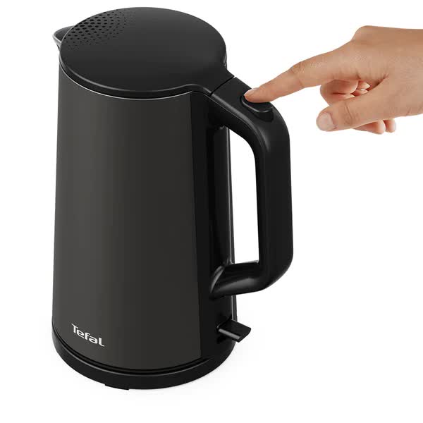 Fierbator Apa TEFAL Seamless Fortune KI583E10, 1.7l, 2000W, Negru